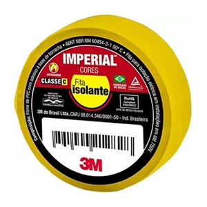Fita Isolante 3m Imperial Amarela 10mt