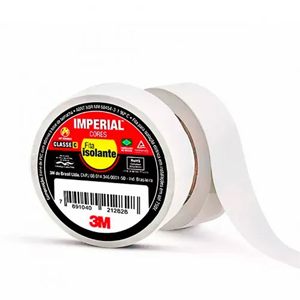 Fita Isolante 3m Imperial Branca 10mt
