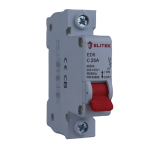 Disjuntor Din Unip. 25A Curva C - elitek
