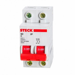 Disjuntor Steck Din.2P 100A C 10Ka