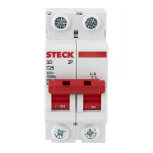 Disjuntor Steck Din.2P 25A C
