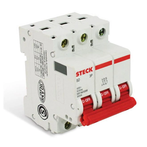 Disjuntor Steck Din.3P 50A C 3Ka