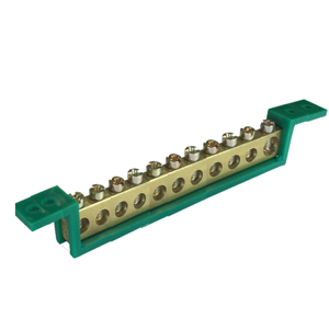 Barramento Steck Terra 11term 89mm verde SBT11