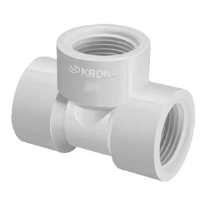 Tee Soldavel Roscavel Branco 25mm - Krona / Multilit / Plastubos
