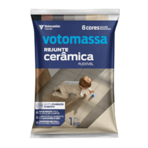Rejunte Flex Votomassa 1kg Cinza Platina